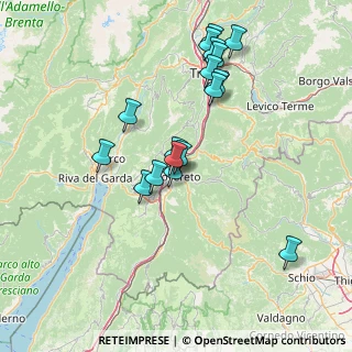 Mappa CALCINARI VIA, 38068 Rovereto TN, Italia (13.93)