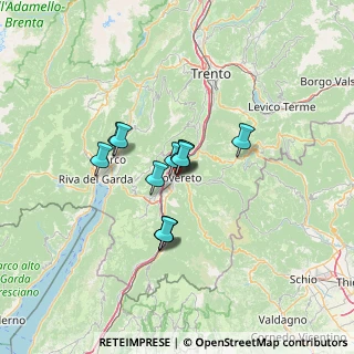 Mappa CALCINARI VIA, 38068 Rovereto TN, Italia (8.8125)