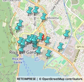 Mappa Viale Lutti Alberti, 38066 Riva del Garda TN, Italia (0.41)