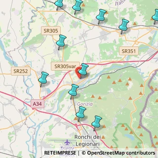Mappa Via Aquileia, 34072 Gradisca d'Isonzo GO, Italia (5.31091)