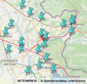 Mappa Via Aquileia, 34072 Gradisca d'Isonzo GO, Italia (9.111)