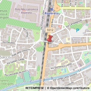 Mappa Via dell'Abetone, 2/A, 38068 Rovereto, Trento (Trentino-Alto Adige)
