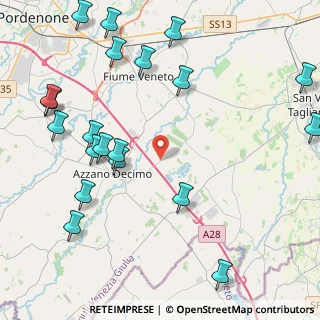 Mappa Via Cesena Villafranca, 33082 Azzano decimo PN, Italia (5.4035)