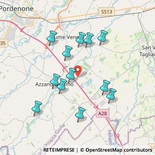 Mappa Via Cesena Villafranca, 33082 Azzano decimo PN, Italia (3.66333)