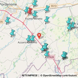 Mappa Via Cesena Villafranca, 33082 Azzano decimo PN, Italia (5.284)