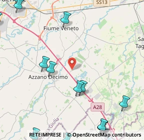 Mappa Via Cesena Villafranca, 33082 Azzano decimo PN, Italia (7.1795)