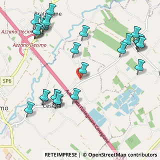 Mappa Via Cesena Villafranca, 33082 Azzano decimo PN, Italia (1.35714)