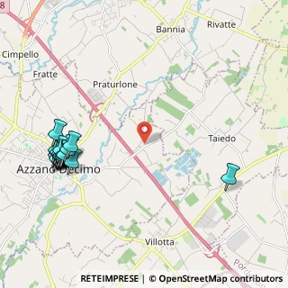 Mappa Via Cesena Villafranca, 33082 Azzano decimo PN, Italia (2.644)