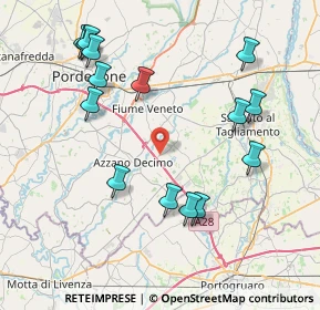 Mappa Via Cesena Villafranca, 33082 Azzano decimo PN, Italia (8.76133)