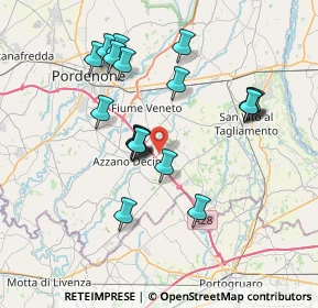 Mappa Via Cesena Villafranca, 33082 Azzano decimo PN, Italia (6.7665)