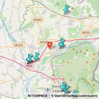 Mappa Via Udine, 34072 Gradisca D'Isonzo GO, Italia (5.74833)