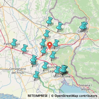 Mappa Via Udine, 34072 Gradisca D'Isonzo GO, Italia (8.1255)