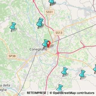 Mappa Via dell'industria, 31015 Conegliano TV, Italia (6.48909)