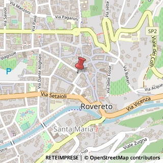 Mappa Piazza Damiano Chiesa, 16, 38068 Rovereto, Trento (Trentino-Alto Adige)