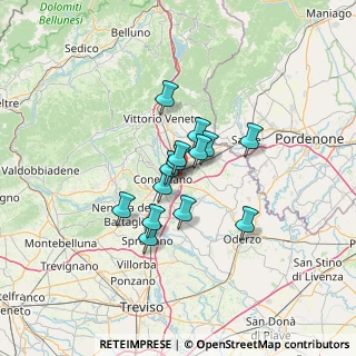 Mappa 31020 San Vendemiano TV, Italia (8.75071)