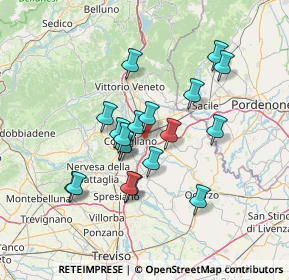 Mappa 31020 San Vendemiano TV, Italia (11.67368)
