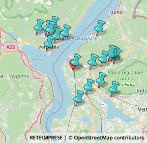 Mappa Via Cologna, 21014 Laveno-Mombello VA, Italia (7.24444)