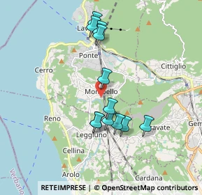 Mappa Via Cologna, 21014 Laveno-Mombello VA, Italia (1.63083)