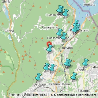 Mappa Via Dante Alighieri, 21050 Bisuschio VA, Italia (2.41375)