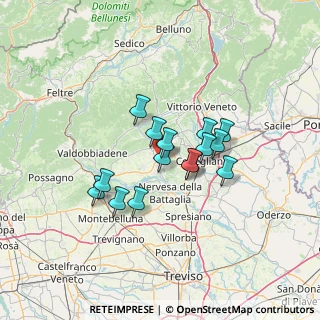 Mappa Via Monte Grappa, 31053 Pieve di Soligo TV, Italia (9.89267)