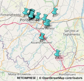 Mappa Via Runchie, 33082 Azzano Decimo PN, Italia (8.037)