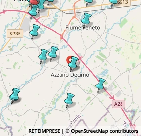 Mappa Via Albera, 33082 Azzano decimo PN, Italia (5.739)