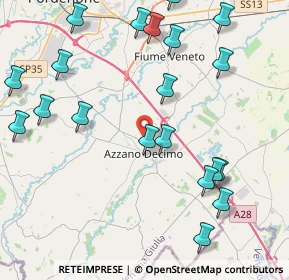 Mappa Via Albera, 33082 Azzano decimo PN, Italia (4.9965)