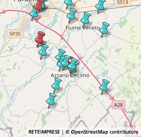 Mappa Via Albera, 33082 Azzano decimo PN, Italia (4.2265)