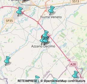 Mappa Via Albera, 33082 Azzano decimo PN, Italia (6.566)