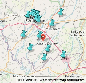 Mappa , 33082 Azzano Decimo PN, Italia (7.47438)