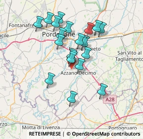 Mappa , 33082 Azzano Decimo PN, Italia (6.1855)