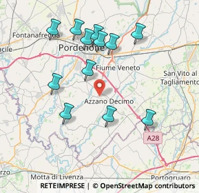 Mappa , 33082 Azzano Decimo PN, Italia (7.53167)