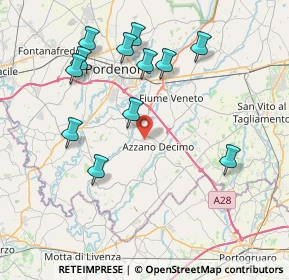 Mappa , 33082 Azzano Decimo PN, Italia (8.16333)