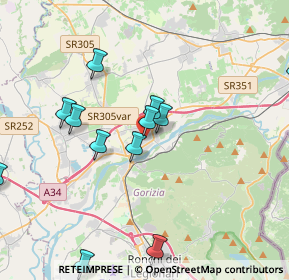 Mappa Via Luigi Spazzapan, 34072 Gradisca d'Isonzo GO, Italia (5.068)