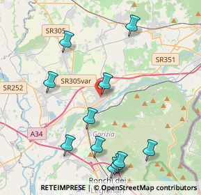 Mappa Via Luigi Spazzapan, 34072 Gradisca d'Isonzo GO, Italia (4.62182)