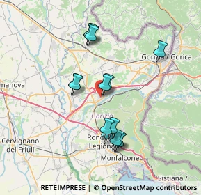 Mappa Via Luigi Spazzapan, 34072 Gradisca d'Isonzo GO, Italia (6.43571)