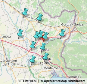 Mappa Via Luigi Spazzapan, 34072 Gradisca d'Isonzo GO, Italia (5.78182)