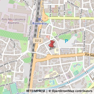 Mappa Via della Gora, 12, 38068 Rovereto, Trento (Trentino-Alto Adige)