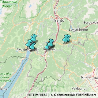 Mappa Via Giovanni Canestrini, 38068 Rovereto TN, Italia (8.48143)