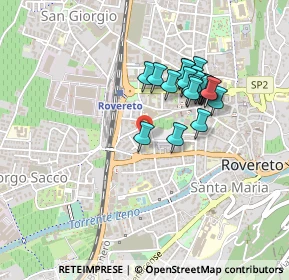 Mappa Via Bianca Laura Saibanti, 38068 Rovereto TN, Italia (0.367)