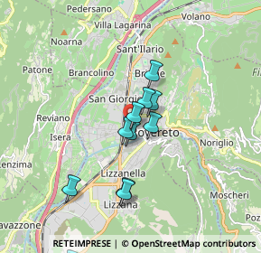 Mappa Via Bianca Laura Saibanti, 38068 Rovereto TN, Italia (1.52909)