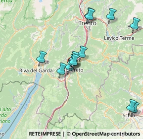 Mappa Via Bianca Laura Saibanti, 38068 Rovereto TN, Italia (14.69923)