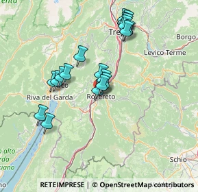 Mappa Via Bianca Laura Saibanti, 38068 Rovereto TN, Italia (13.7865)