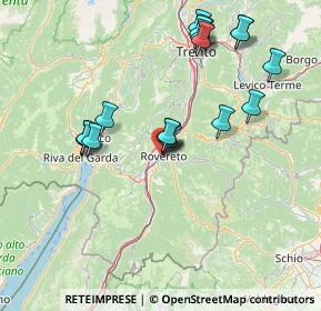 Mappa Via Bianca Laura Saibanti, 38068 Rovereto TN, Italia (14.81579)