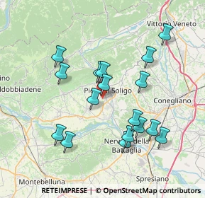 Mappa Via Verizzo, 31053 Pieve di Soligo TV, Italia (7.10529)