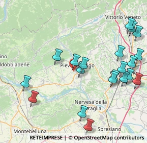 Mappa Via Verizzo, 31053 Pieve di Soligo TV, Italia (9.6485)