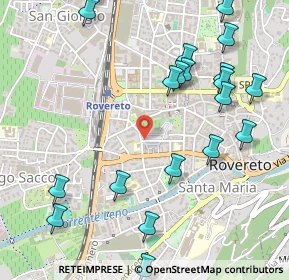 Mappa Via Saibanti, 38068 Rovereto TN, Italia (0.635)