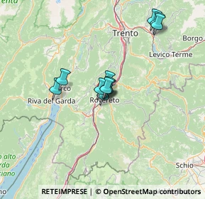 Mappa Via Saibanti, 38068 Rovereto TN, Italia (9.89818)