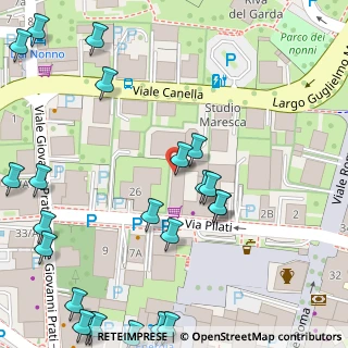 Mappa Viale Pilati, 38066 Riva del Garda TN, Italia (0.07391)