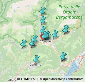 Mappa Via Bergamo, 24023 Clusone BG, Italia (5.37471)